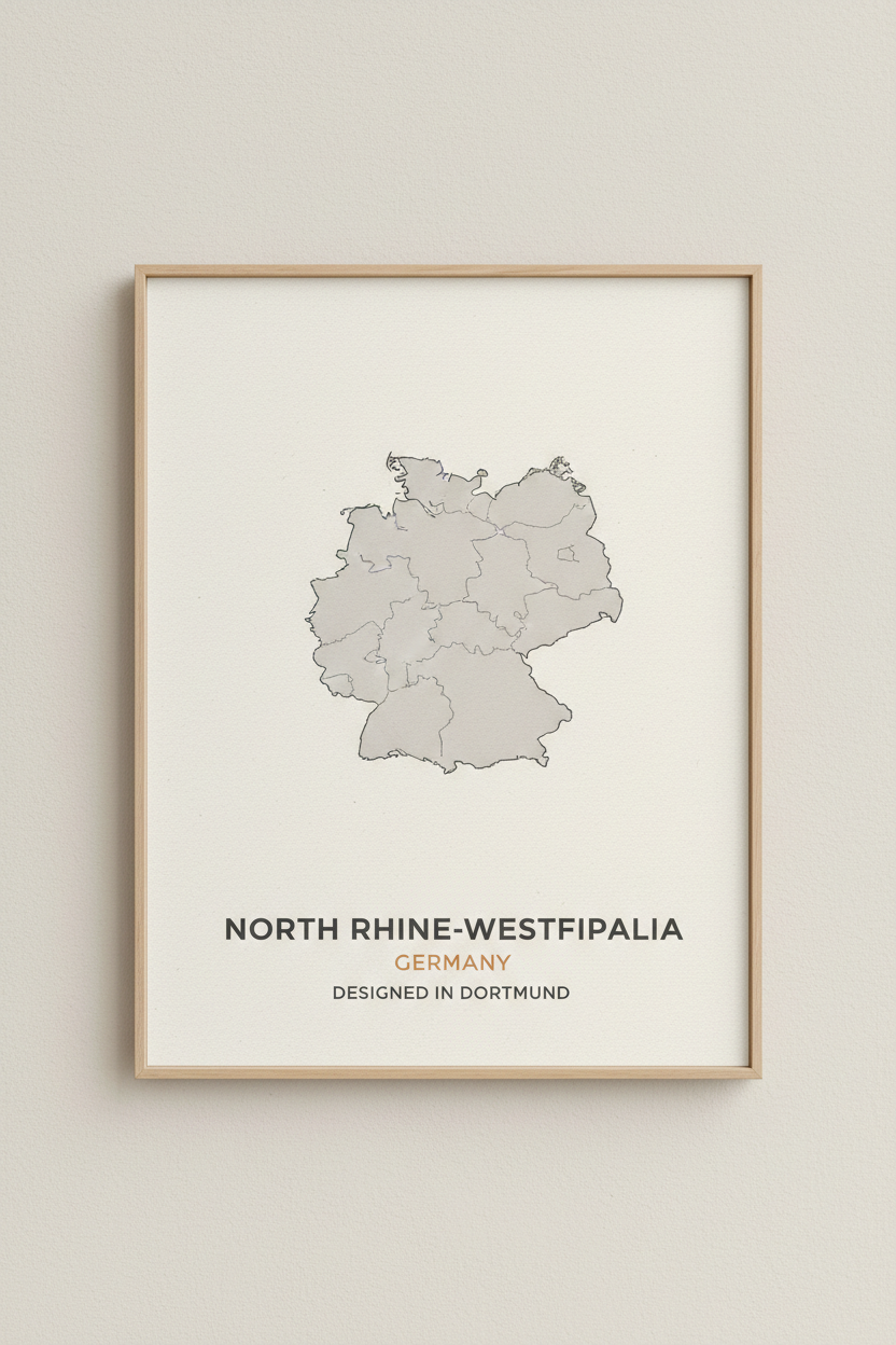 NRW Karten-Poster A2