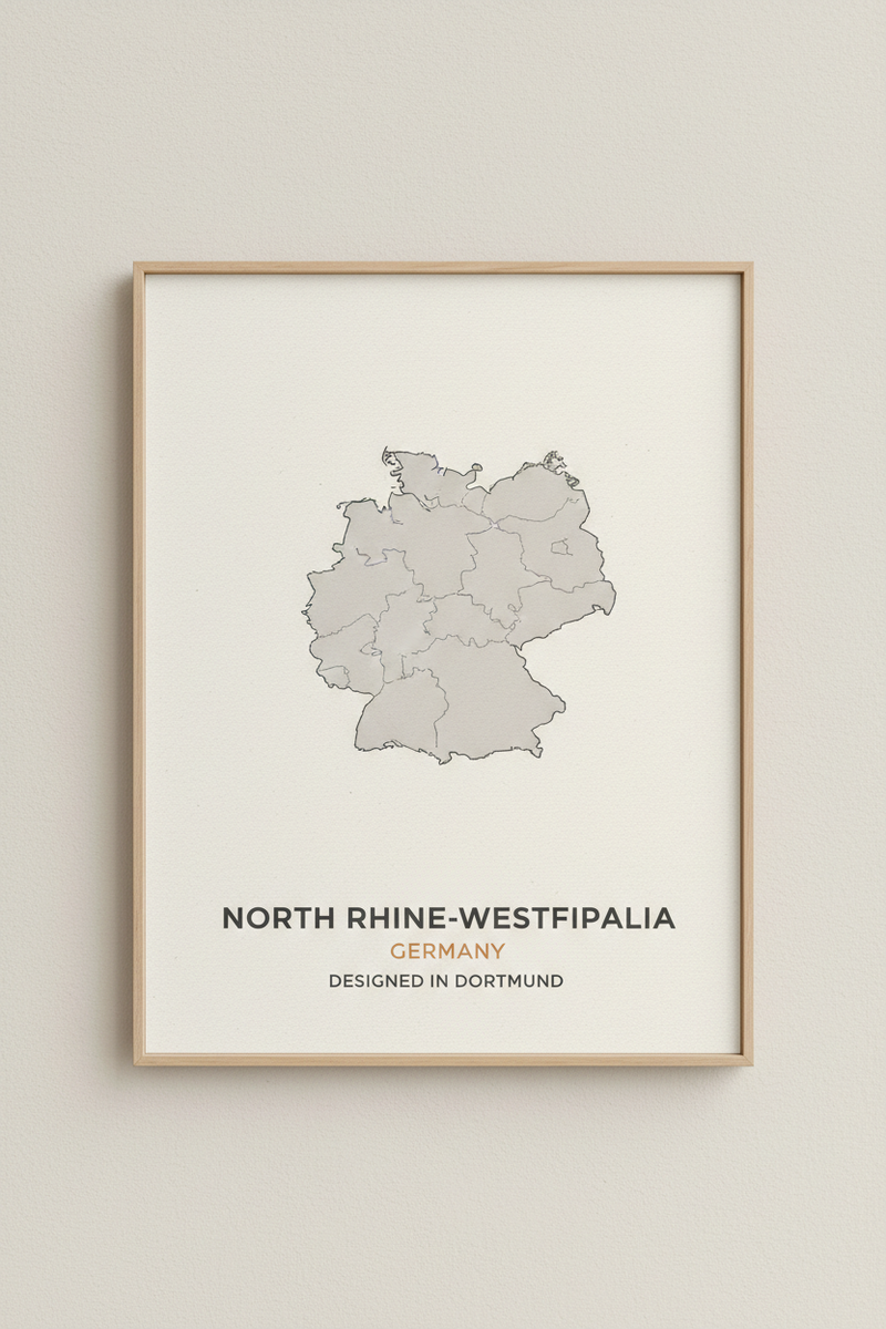 NRW Karten-Poster A2